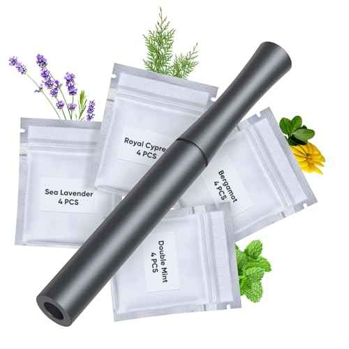 Quit Bad Habit Flavored Air Device, Refreshing Refresh,Natural Plant Extract, Upgraded Version,Aluminum-0409-01