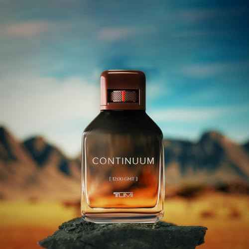 TUMI CONTINUUM [12:00 GMT] - Bold Cologne for Men with Smoky Fragrance - 3.4 oz & 1.0 oz Eau de Parfum, 6.7 oz Body Wash