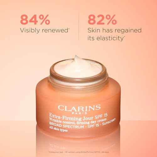 Clarins Extra-Firming Day Cream SPF 15 | Anti-Aging Moisturizer | UVA/UVB Protection | Visibly Regenerated, Firmer Skin* | Boosts Radiance