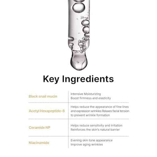 Farmstay Black Snail & Peptide 9 Perfect Facial & Neck Roller Serum ? Firming & Lifting, Deep Hydration & Skin Elasticity, Snail Mucin & 9 Peptides for Youthful Glow & Smooth Skin, 100ml