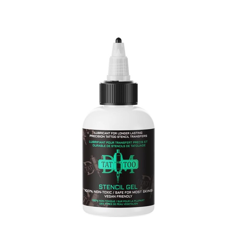 125ml Tattoo Stencil Transfer Gel Solution, Professional Tattoo Stencil Gel, Stencil Magic Cream, Clear & Long-Lasting, Tattoo Application Solution for Transfer Paper Machine Stencils