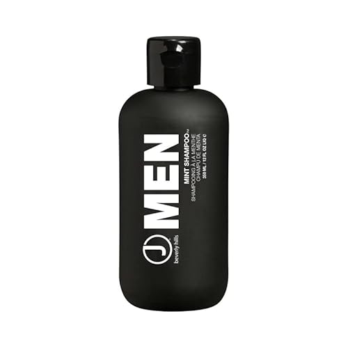 J Beverly Hills Men's Mint Shampoo with Peppermint Oil for a Healthy Scalp, (12 Oz, 32 Oz)