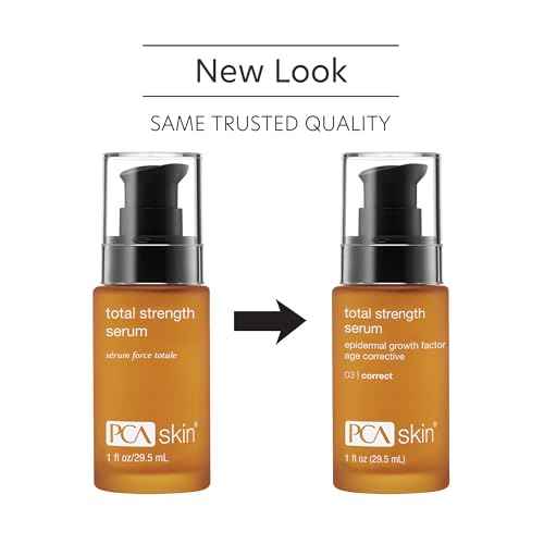PCA SKIN Total Strength Serum - Plumping & Firming Skin Treatment with Epidermal Growth Factors & Peptides (1 oz)