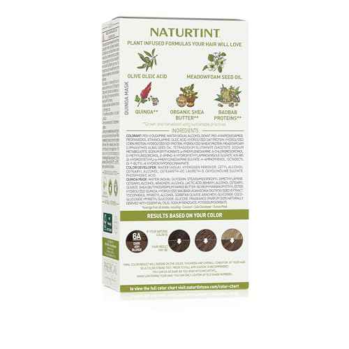 Naturtint 6A Dark Ash Blonde Permanent Hair Color (Pack of 6), Ammonia Free, Vegan, Cruelty Free, up to 100% Gray Coverage, Long Lasting Results (Packaging may vary)