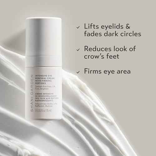 SHANI DARDEN Intensive Eye Renewal Cream, Hydrating Under Eye Cream for Dark Circles, Fine Lines, Wrinkles & Crows Feet with Niacinamide, Shea Butter & Ceramide, Crease-Free & Makeup-Ready, 0.50 fl oz