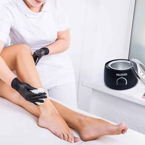 Waxkiss 14Oz Wax Warmer for Hair Removal, Professional Wax Melting Machine for Women Men With Aluminum Pot And See-Through Lid
