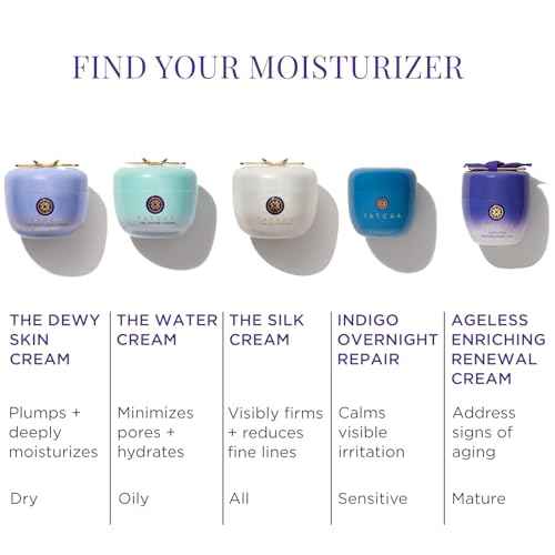 TATCHA Indigo Overnight Repair | Face Cream & Serum Treatment, Fragrance Free Night Cream, 50 ml | 1.7 oz