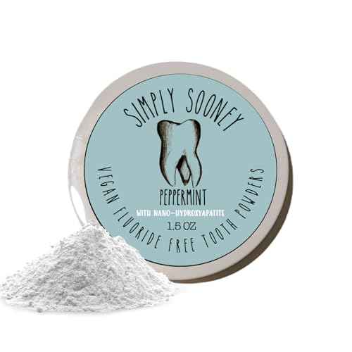 Simply Sooney Remineralizing Vegan Mineral Tooth Powder I Peppermint Nano-hydroxyapatite Formula I Natural Whitening I Stronger Teeth 1.5oz (1.5 oz jar)