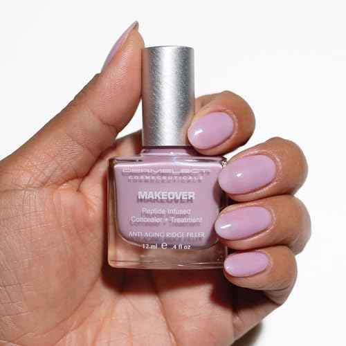 Dermelect Makeover Ridge Filler - Award-Winning Nail Treatment, Strengthens, Moisturizes, Conceals Imperfections, Keratin & Peptide Enriched, For Healthy, Smooth Nails