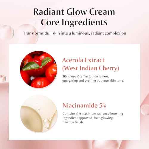 [Redence] 5% Niacinamide & Triple Hyaluronic Acid Skin Barrier Moisturizer Cream for Even Tone, Deep Hydration & Sensitive Skin Care, 1.69 fl oz