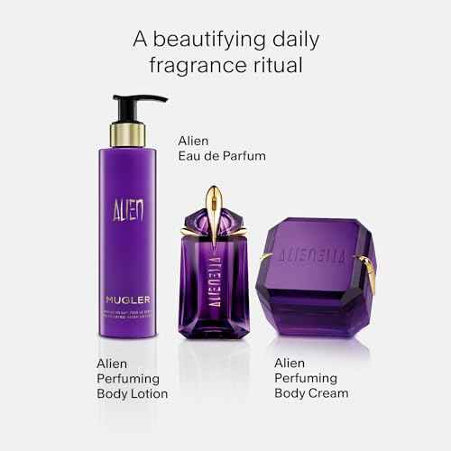 Mugler Alien Body Cream - Floral & Woody - Womens Scented Lotion - With Jasmine, Wood, and Amber - 6.7 Fl Oz
