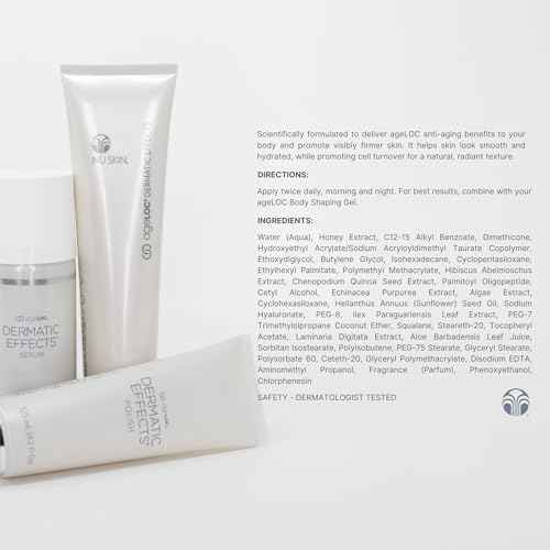 Nu Skin ageLOC Dermatic Effects Body Contouring Lotion | Scientifically Formulated to Deliver ageLOC Anti-Aging Benefits for Visibly Firmer, Hydrated Skin | 1 Pack