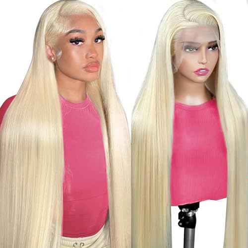 613 Lace Front Wig Human Hair 200 Density 13x6 Blonde Wig Human Hair 613 Straight HD Lace Front Wigs Human Hair Pre Plucked Blonde Wig for Women (20inch)
