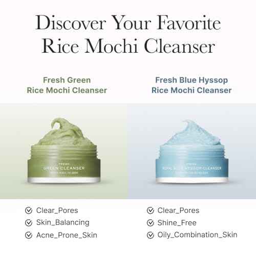 Arencia Rice Mochi Facial Cleanser Gift Set, 6 Varieties, 0.52 oz each - travel size, Korean skin care, holiday gift set, Stocking stuffers