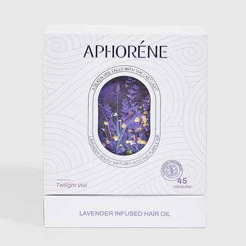 Hair Repair Oil Capsules for Frizzy or Damaged Hair ? Lightweight Leave-In Serum with Vitamins & Lavender Scent, Heat Protectant, 45 Capsules