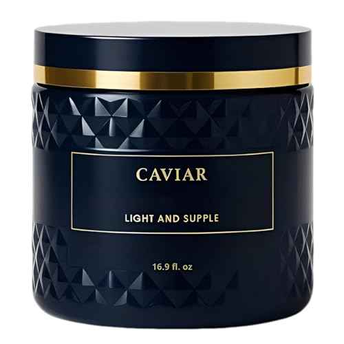 Caviar Bloom Korean Hair Mask - Korean Caviar Deep Repair Hair Mask (16.9 fl.oz.), Replenishing Moisture Hair Masque | Replenishes Dry, Coarse, Damaged Hair (1 PC)