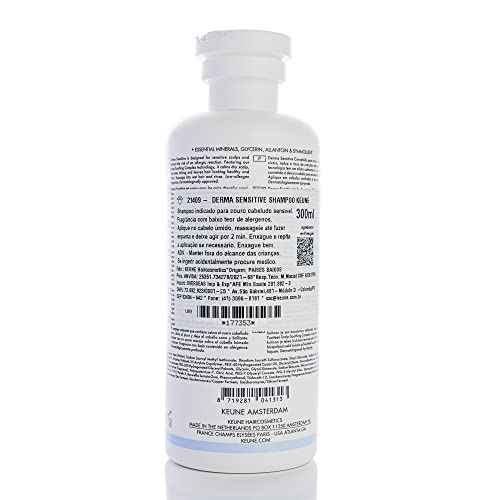 Keune Care Derma Sensitive Shampoo, Soothing & Allergen-Free Cleanser for Dry Scalp, 10.1 Fl Oz