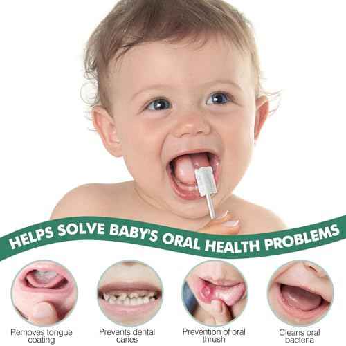 104Pcs Baby Tongue Cleaner, Disposable Baby Toothbrush Oral Cleaner, Infant Gum and Tooth Cleaning Stick for Newborns, Toddler Mouth Cleaner