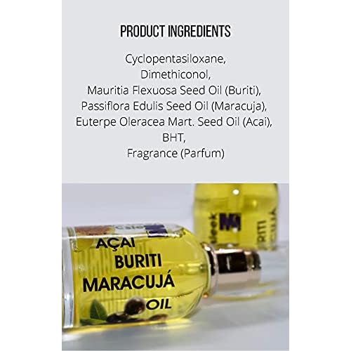 Magic Sleek Acai Oil 60 ml | Hair Serum | Maracuja & Buriti Oil | Hydrating & Nourishing | Frizz Control | Smooths, Softens & Shines | Repairs Damaged Hair | All Hair Types