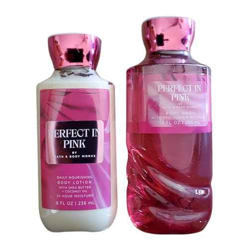 Bath & Body Works Perfect in Pink Body Lotion and Body Gel Wash 2 Piece Set