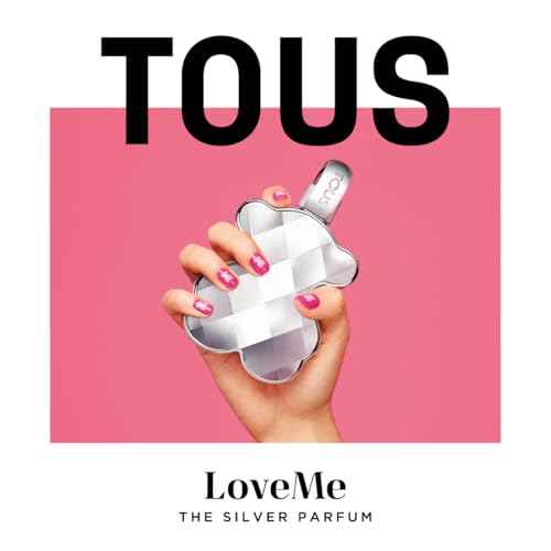 TOUS LoveMe the Silver Parfum for Women, Long-Lasting Floral Fragrance, Elegant Scent with Notes of Rose, Jasmine and Musk. Long-Lasting Scent for Everyday Wear, 3 Fl Oz