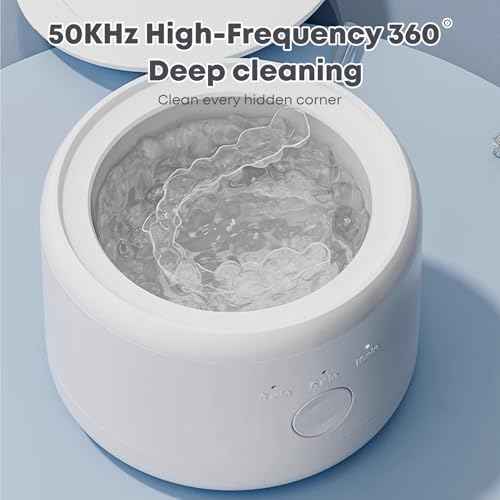 Retainer Cleaner for Braces, Mouth Guard Cleaner, Toothbrush Heads, Jewelry, 3 Smart Mode Portable Dental Cleaner Machine with 200ML Capacity