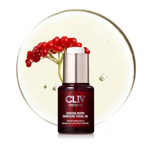 CLIV Ginseng Berry Premium Facial Oil, Moisturizing, Elasticity, Nourishing (Face Oil 0.67 fl.oz)