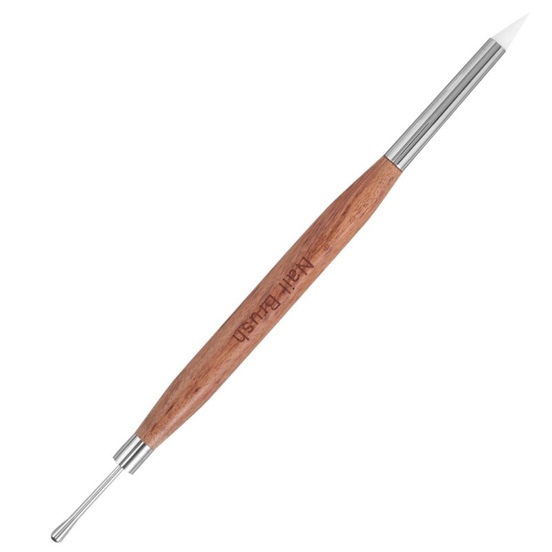 Beaupretty Double Headed Nail Art Pen with Gel Polish Brush and Dotting Tool Multi-Use Nail Art Supplies Tool Kit for French Manicure