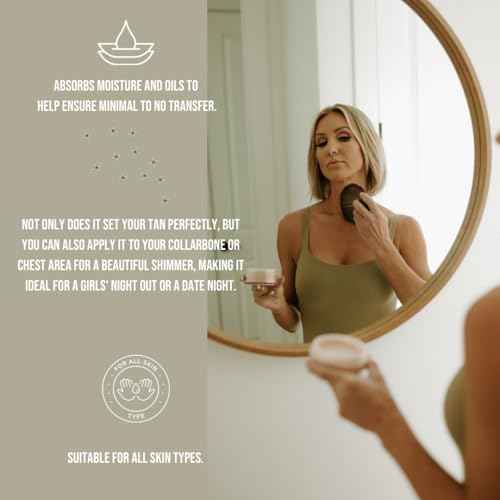 Quick Dry Powder Post-Tan ? Removes Sticky Feeling after Self-Tan | Hydrates Skin | Talc-Free, Vegan & Cruelty-Free | Dermatologist-Tested | All Skin Types | Portable Finish | 1.5 oz