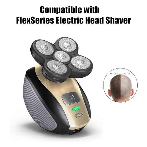 Shaver Replacement Blades Compatible with Freedom Head Shaver Kit, 5 Head Replacment Shaver Heads for Bald Men Head and Face Electric Razor Shaver Head (Heads/2PCS)