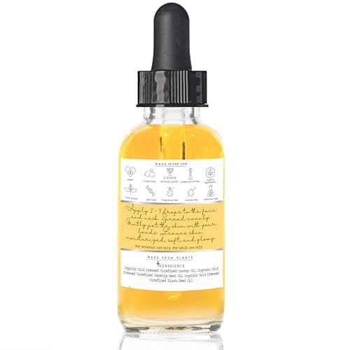 Black Seed, Rosehip & Castor Oil Organic Cold Pressed Fortifying Anti Aging Miracle Facial Moisturizer Face Oil Serum Glow Oil Hydrates Dry Wrinkled Skin Natural Skincare (1 FL OZ)