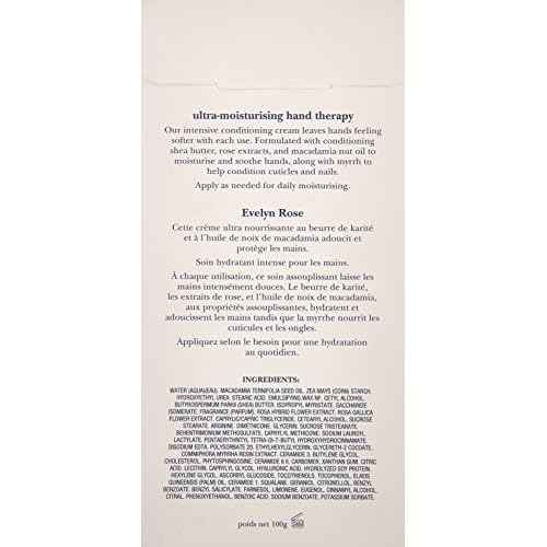 Crabtree & Evelyn Evelyn Rose Ultra-Moisturising Hand Cream Therapy, 3.5 oz