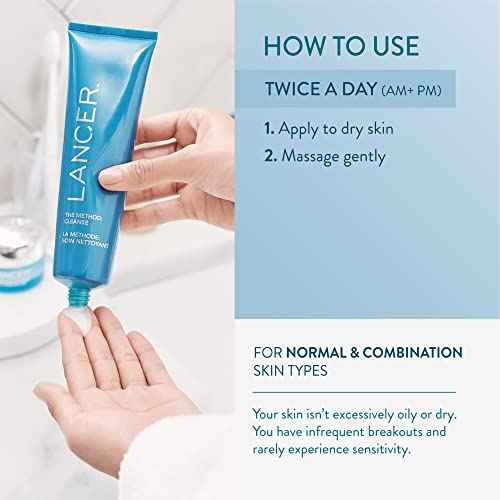 Lancer Skincare The Method: Cleanse Face Cleanser, Daily Face Wash with Salicylic Acid, Bonus Size, (Skin Type), 8 Fluid Ounces