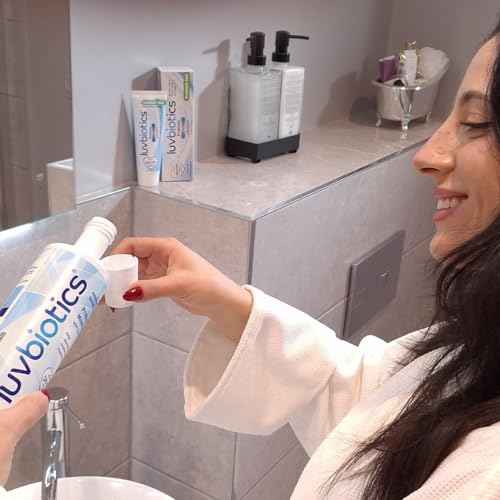 Luv Biotics Fluoride Free Mouthwash with Oral Probiotics, Xylitol & Aloe Vera -3 x 500ml