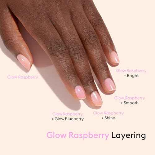Manucurist Active Shine Illuminating & Care Nail Polish - Nail Concealer - No Lamp - Ultra-Shiny 2 in 1 Nude Gel Polish: Nail Strengthener and Growth, Highlighter & Care - Damaged Nails Repair