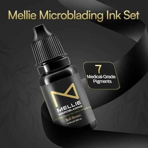 M - Microblading Ink Set - 7 Medical-Grade Pigments - Professional Permanent Makeup Ink for Eyebrows