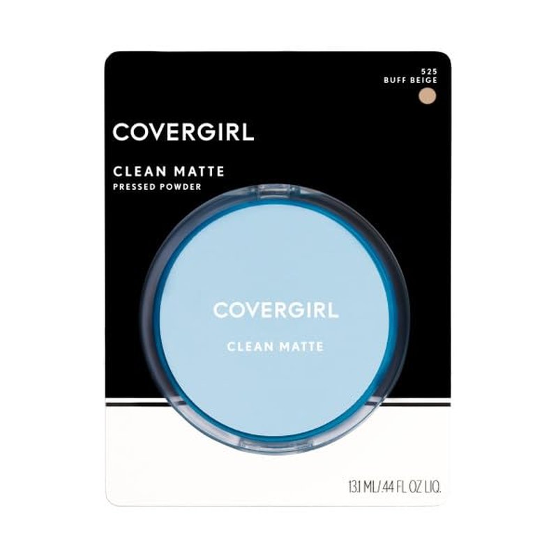 COVERGIRL Clean Matte Pressed Powder - Buff Beige | Oil Control & Shine-Free Finish, 10g