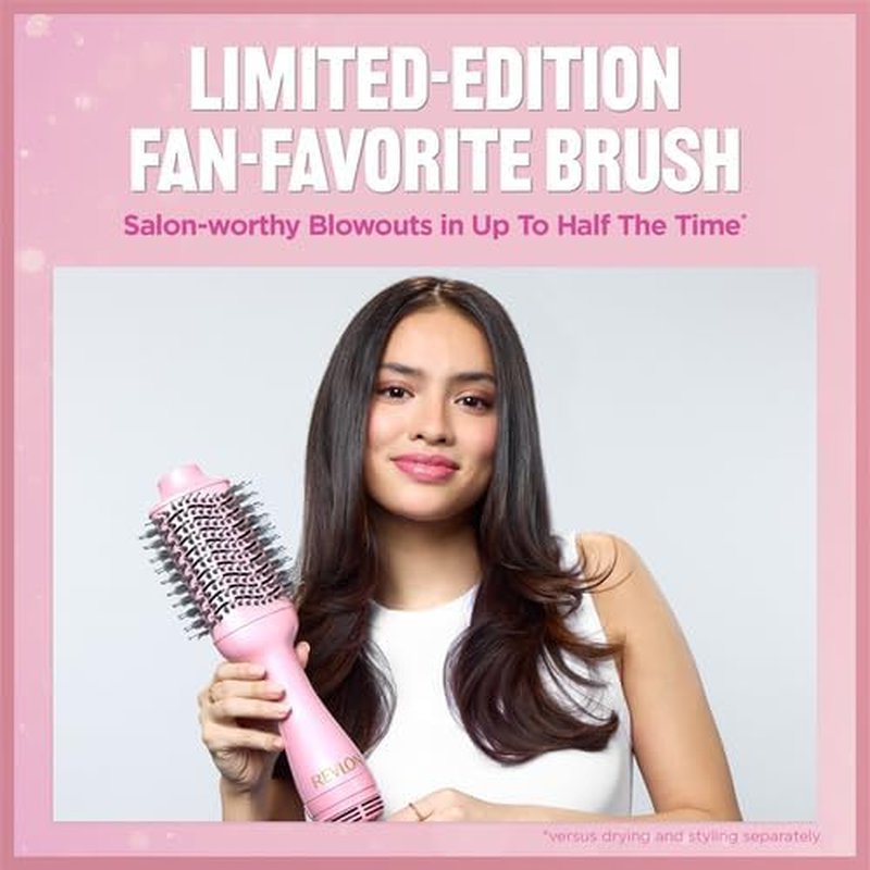 Revlon One-Step Volumizer Hair Dryer - Easy Salon-Style Blowouts | Limited Edition Pink Fizz