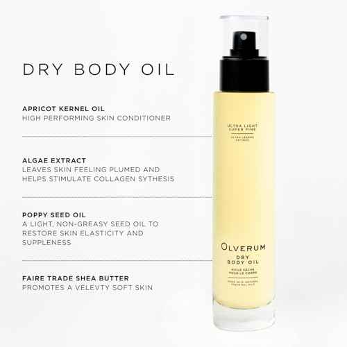 OLVERUM - Natural Dry Body Oil | Vegan, Cruelty-Free, Clean Beauty Fast-Absorbing Body Oil (3.3 fl oz | 100 ml)