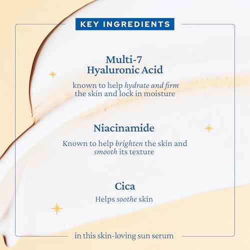 belif Milky Niacinamide Sunscreen SPF 40 ? Lightweight & Invisible Sun Serum for Face with 7 Types of Hyaluronic Acid | No White Cast, Non-Comedogenic, Hydrating, Makeup-Gripping Primer (1.69 fl.oz)