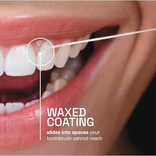 REACH Waxed Dental Floss, 2X More Value, Plaque Remover for Teeth, Shred Resistant, Floss Slides Smoothly, Easy to Use, Waxed, for Adults & Kids, Oral Care, PFAS Free, 3 Pack, 115 yd, Mint