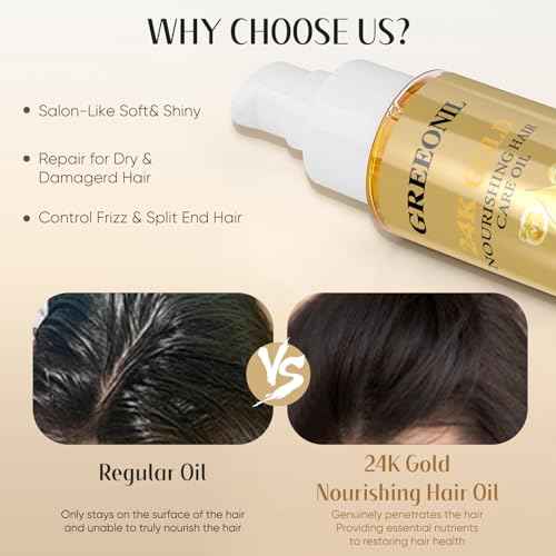 Hair Oil with Argan Oil, Coconut Oil, Olive Oil, Vitamin E for Nourish Hair, Smooth Frizz, Add Shine, Hair Treatment Oil for Women Men Frizzy Damaged Fine Curly Hair, Leave-in, 2Pack