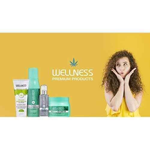 Wellness Premium Products Organic Hemp Seed Oil Deep Hydrating Hair Mask Unisex Mask I0095757 16.91 Fl Oz (Pack of 1)