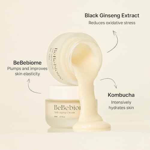 BeBebiome Revitalizing Cream (50ml / 1.7 Fl oz) Rich Texture, Skin Firning, Smoothing Fine Lines, Deep Moisturizer, Soothing, Postbiotics Skincare, NDP