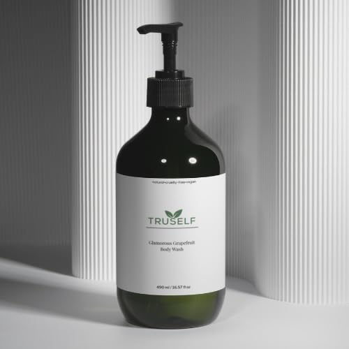 TruSelf Organics Organic Grapefruit Body Wash - Moisturizing, Sulfate & Paraben Free for Sensitive Skin