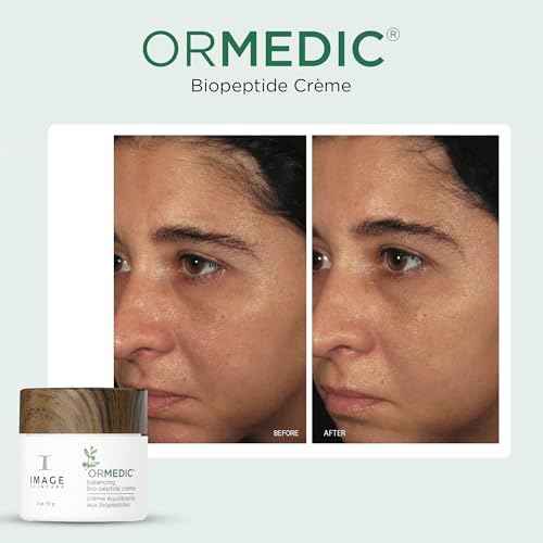 IMAGE Skincare, ORMEDIC Biopeptide Cr?me, Balancing Face Moisturizer with Shea Butter, Hyaluronic Acid and Organic Plant Oils, 2oz