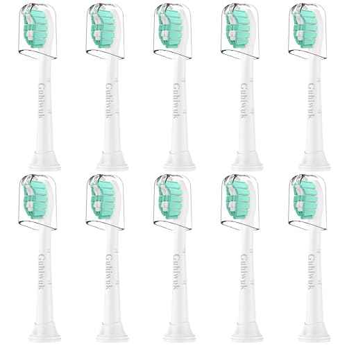 Toothbrush Heads for Philips Sonicare Replacement Heads, Replacement Brush Head Compatible with Phillips Sonicare Click-on 4100 5100 Electric Toothbrush, 10 Pack