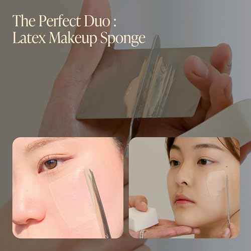 Piccasso Makeup Sponges for Foundation 20P ? Latex Square Sponges for Face Makeup, Long-Lasting Sponges with Coating Surface, Ideal for High-Adherence & Hygienic Daily Use