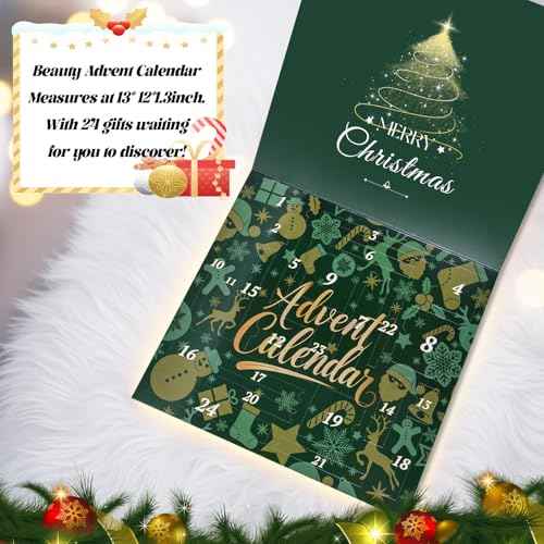 DAGEDA Beauty Advent Calendar 2025,24 Days Christmas Makeup Advent Calendar, Teen Girl Gifts Trendy Stuff Makeup Set, 24 Surprise Christmas Countdown Festival Gifts Set for Mom Wife Girlfriends Sister