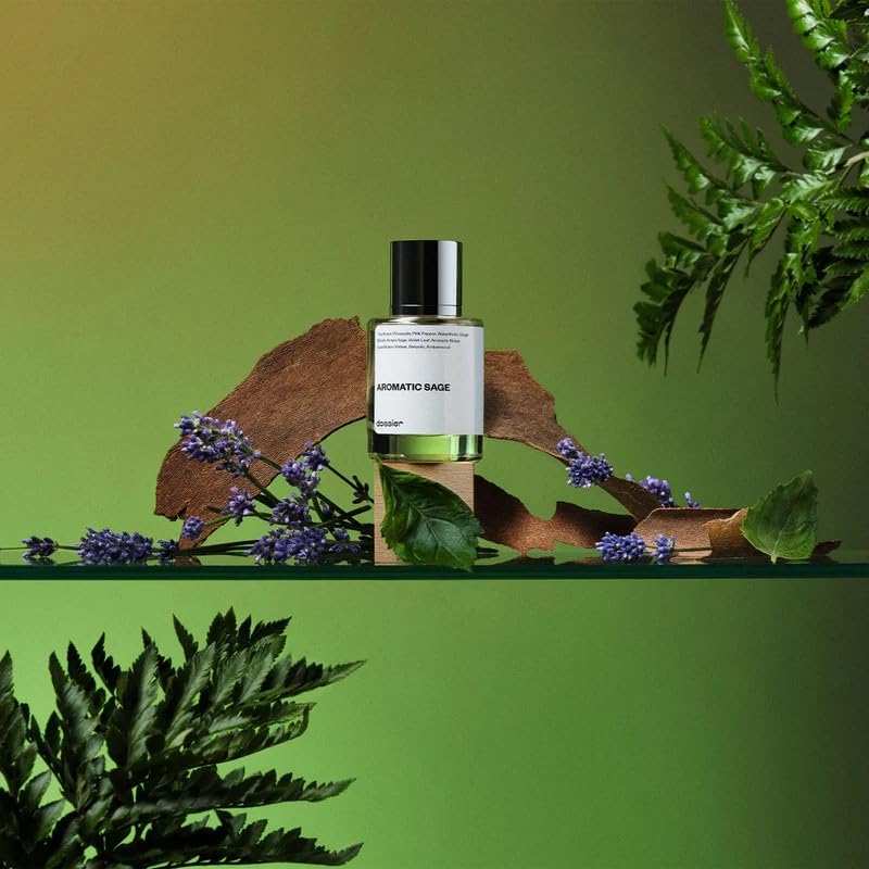 Dossier Aromatic Sage Eau de Parfum - Inspired by Born in Roma Uomo - Long-Lasting Masculine Scent - 1.7 fl oz (50ml)